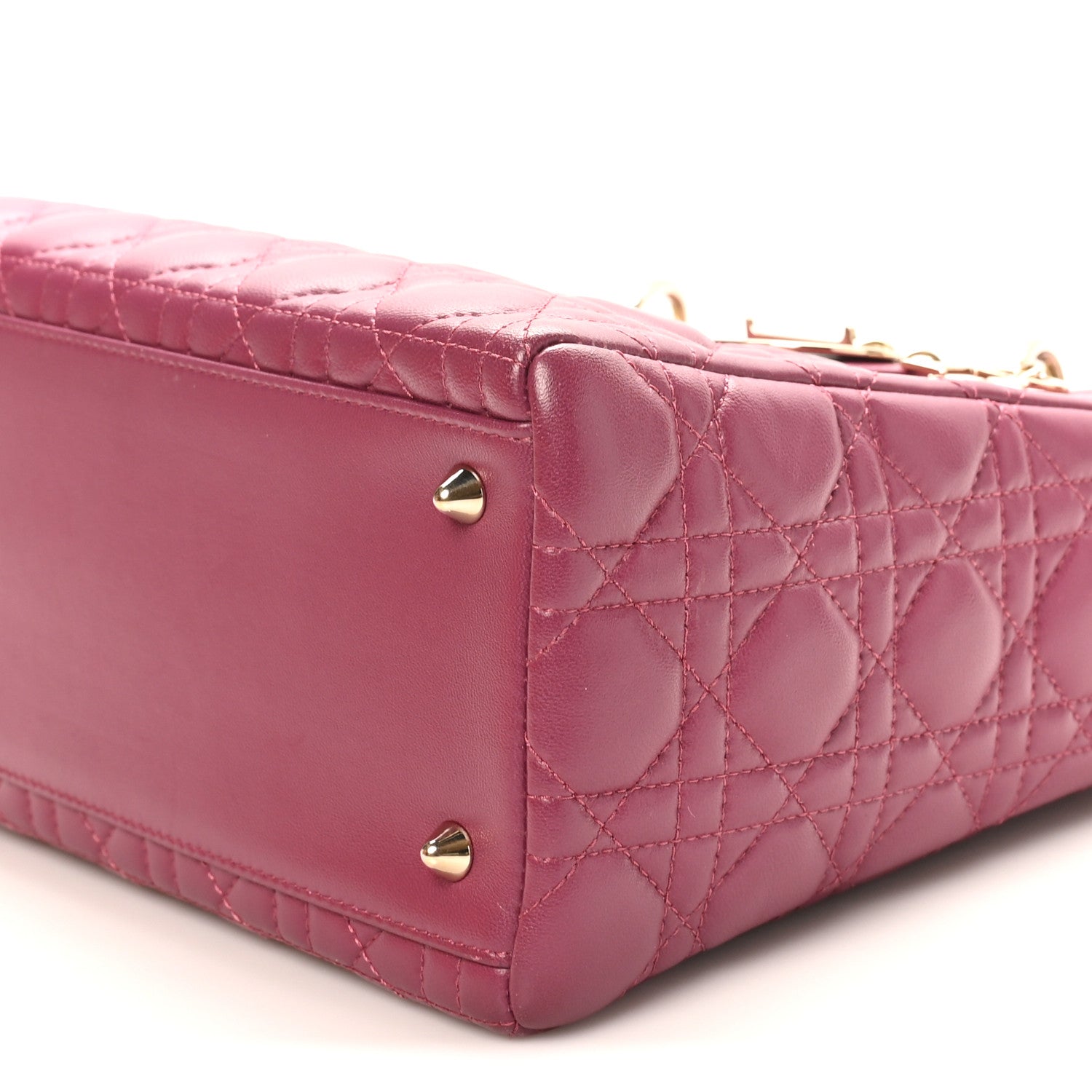 Christian Dior Lambskin Cannage Medium Lady Dior Purple 9 of 12