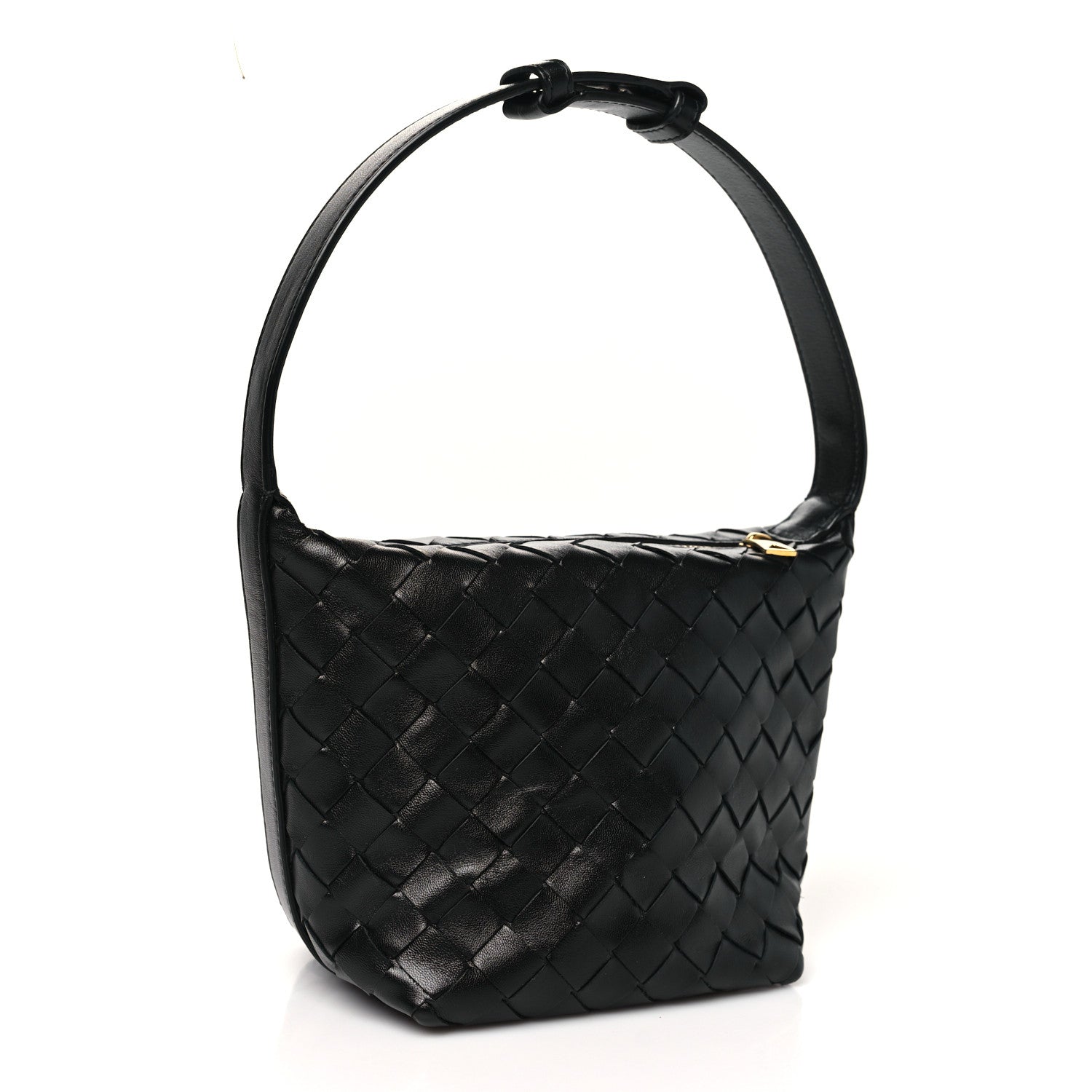 Bottega Veneta Calfskin Nappa Intrecciato Mini Wallace Black 3 of 10