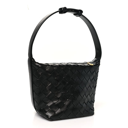 Bottega Veneta Calfskin Nappa Intrecciato Mini Wallace Black 3 of 10