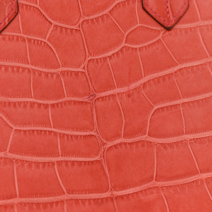 Hermes Matte Alligator Birkin 35 Bougainvillea 18 of 18