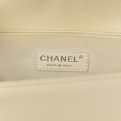 Chanel Lambskin Quilted Medium Boy Flap White 6 of 17
