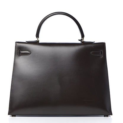 Hermes Box Kelly Sellier 35 Chocolate 19 of 44