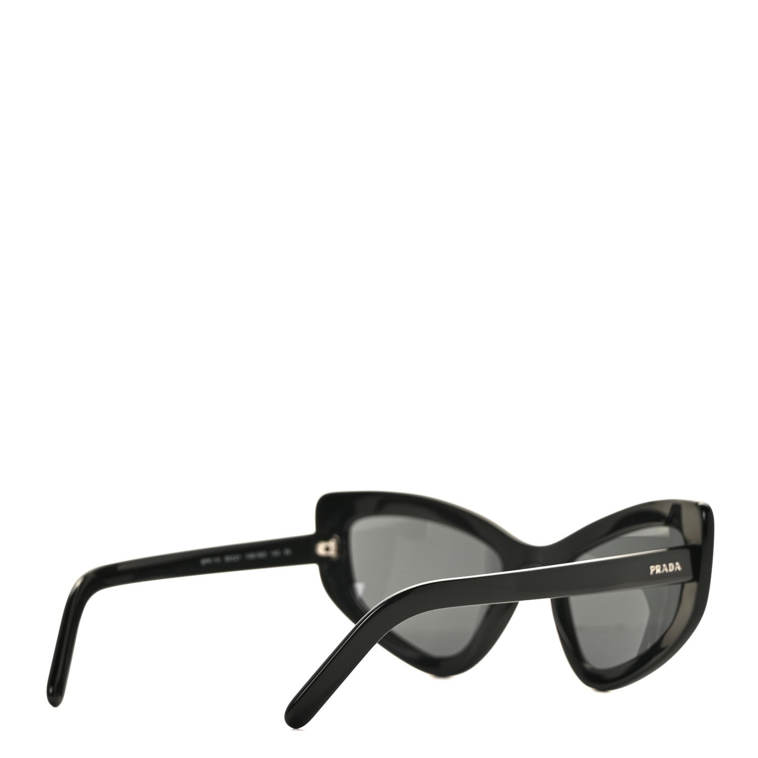 Prada Cat Eye Sunglasses SPR 11V Black 4 of 7