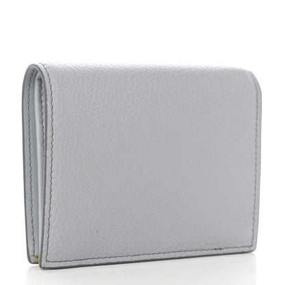 Prada Vitello Daino Small Bi-Fold Wallet Fiordaliso 3 of 7