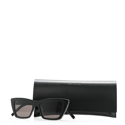 Saint Laurent Acetate Mica Cat Eye Sunglasses SL 276 Black 10 of 10
