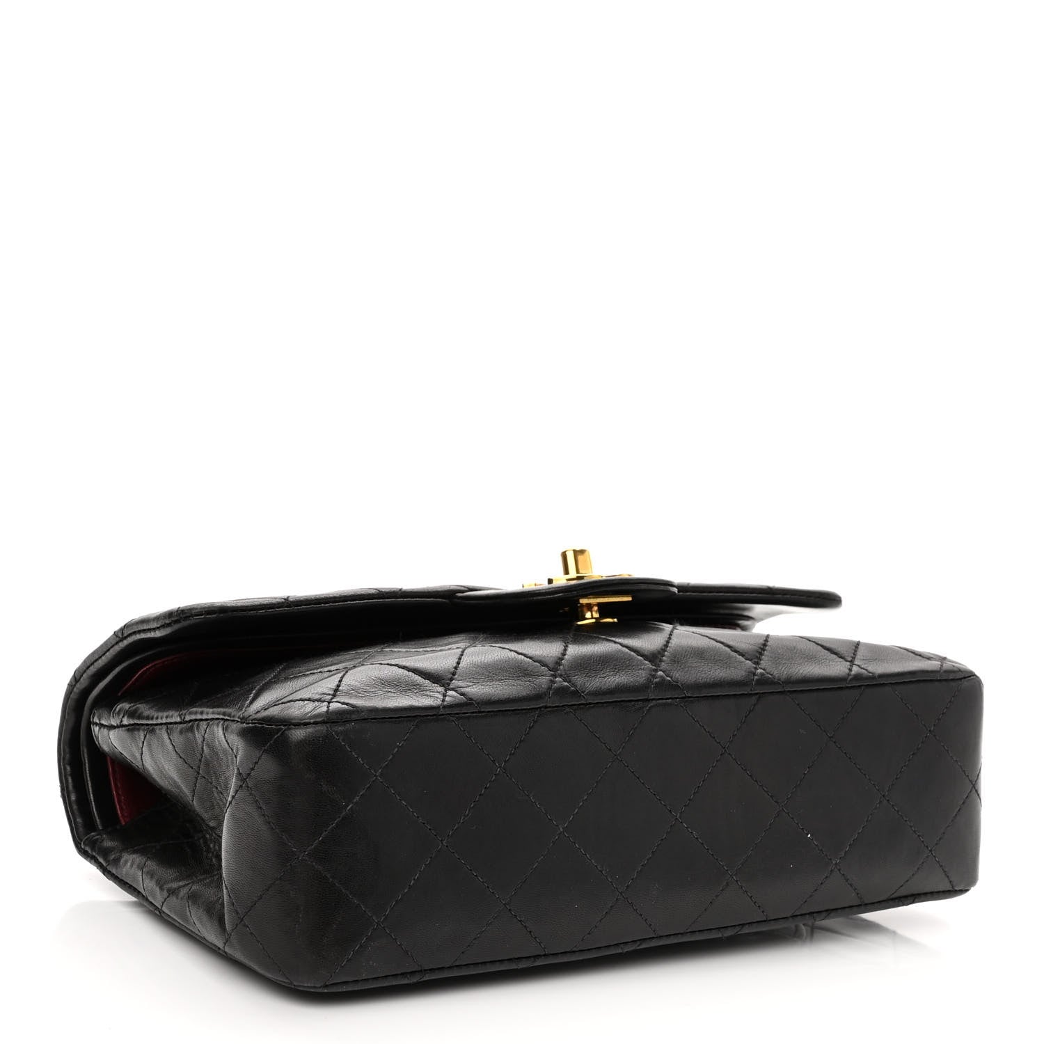 Chanel Lambskin Quilted Small Double Flap Black 3 of 10