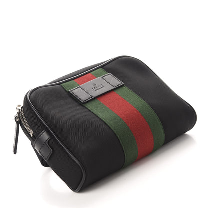 Gucci Canvas Web Slim Belt Bag Black 4 of 10
