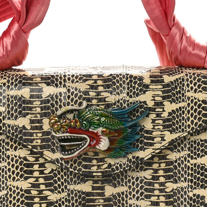 Gucci Snakeskin Naga Dragon Small Shoulder Bag Beige Pink 7 of 10