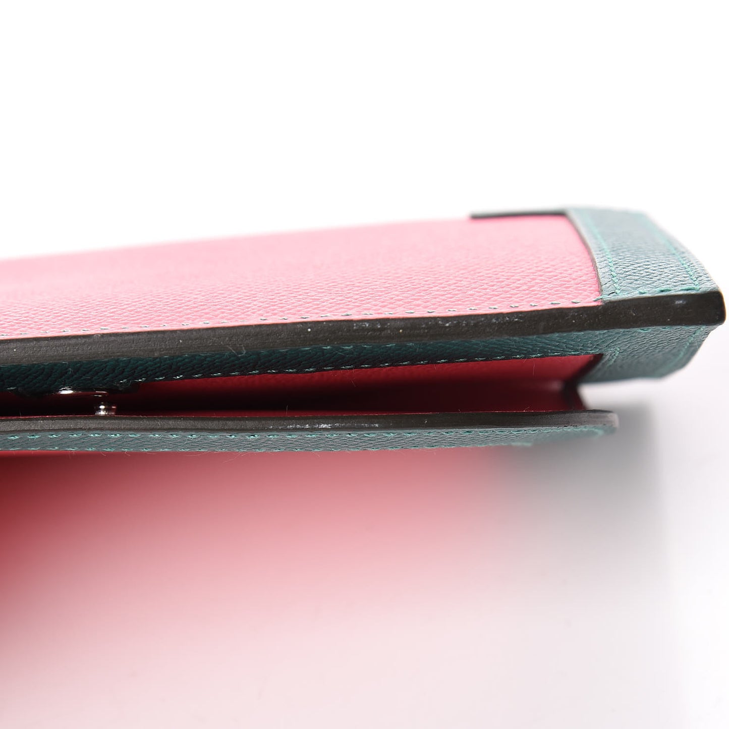 Epsom Camail Long Wallet Rose Azalee Malachite Lime