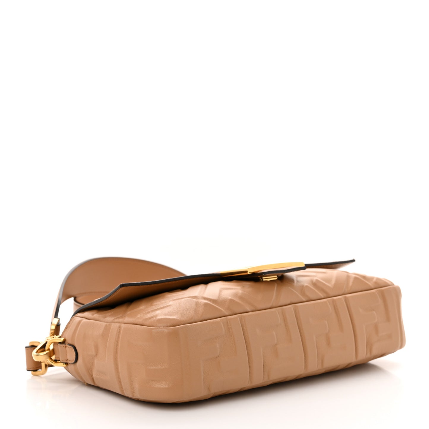 Nappa FF 1974 Embossed Baguette Miele Scuro