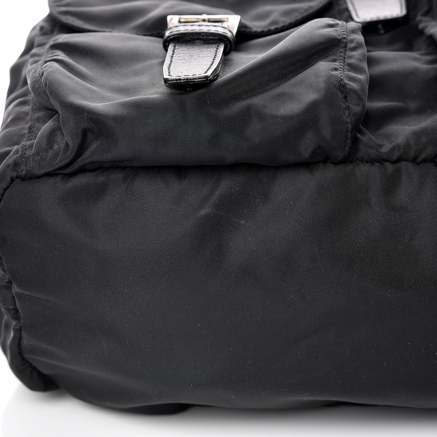 Prada Tessuto Nylon Saffiano Medium Backpack Black 9 of 9
