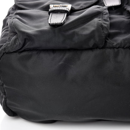 Prada Tessuto Nylon Saffiano Medium Backpack Black 9 of 9