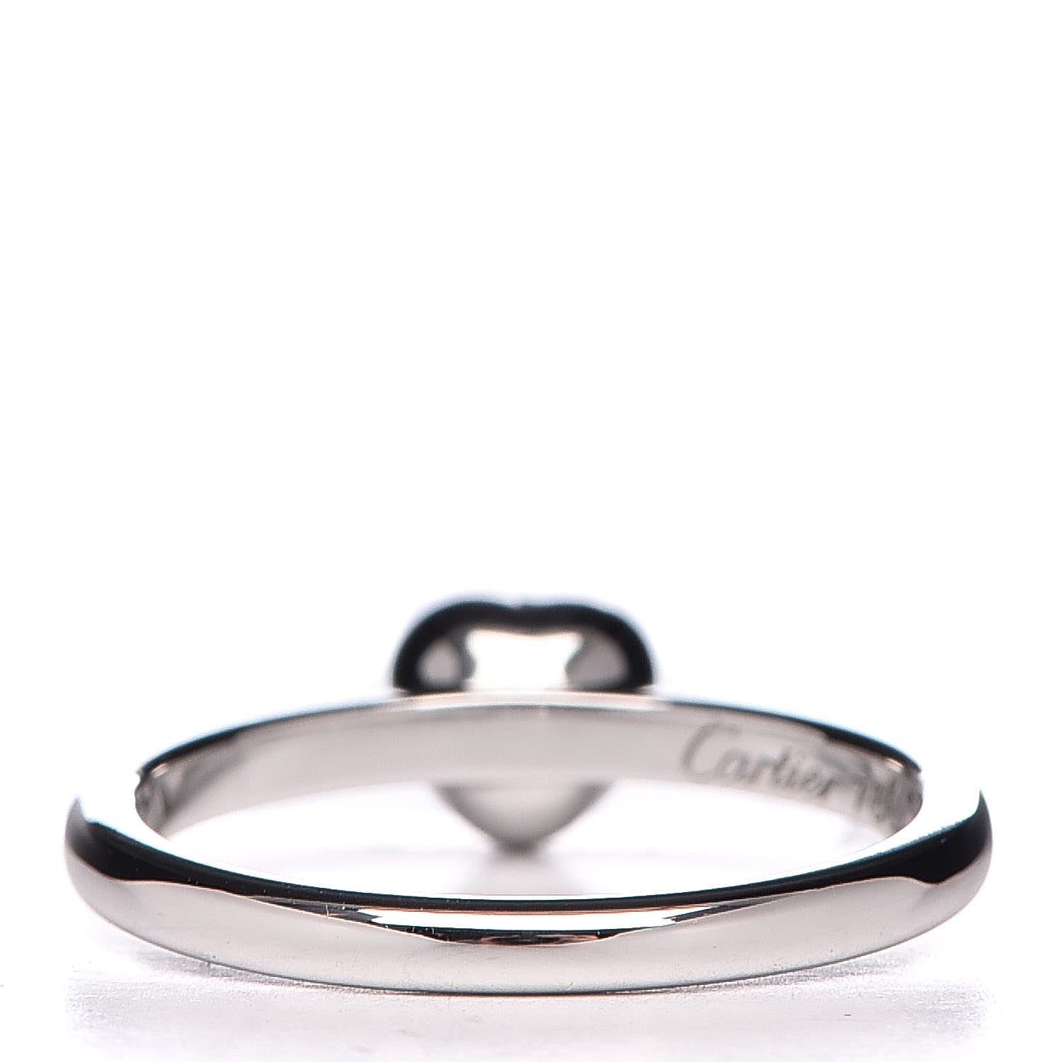 Cartier 18K White Gold Diamond D'Amour Heart Ring 47 4 4 of 7