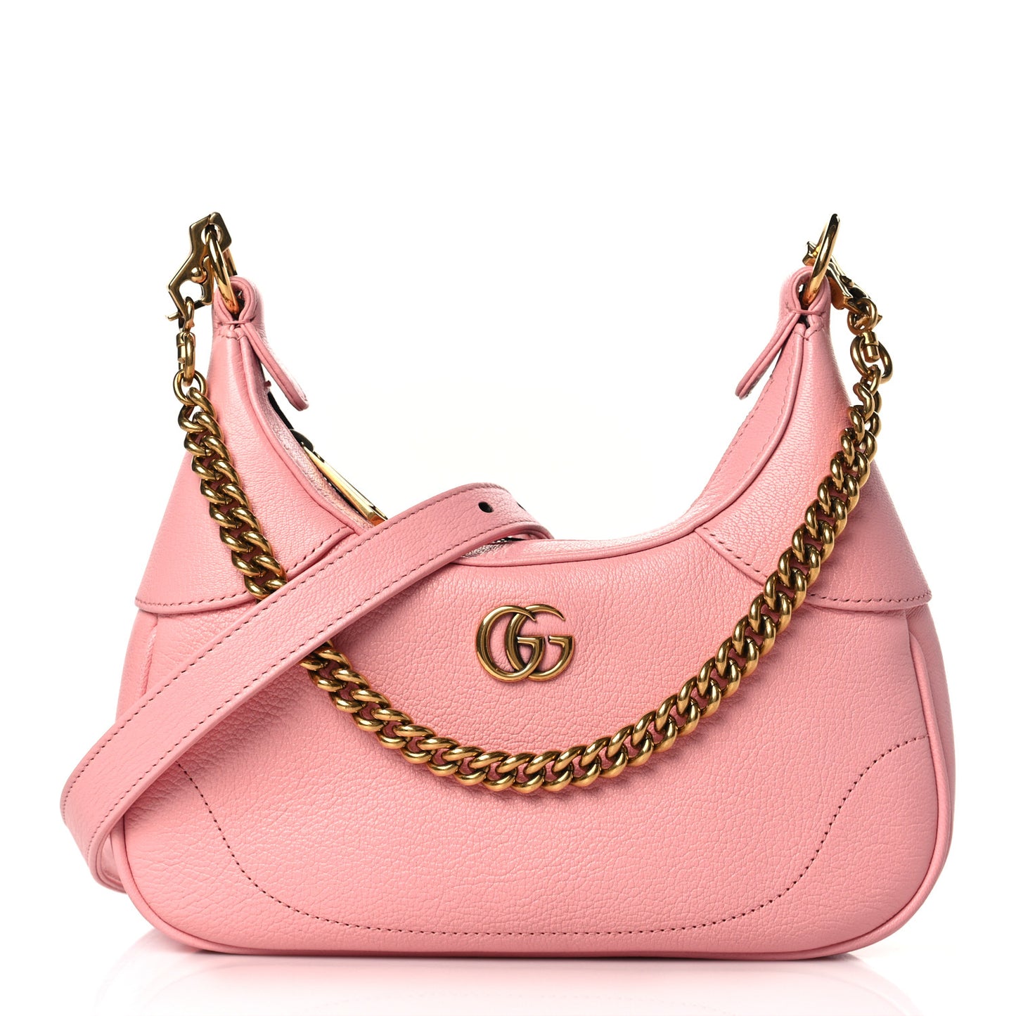 Goatskin Small Aphrodite Shoulder Bag Wild Rose