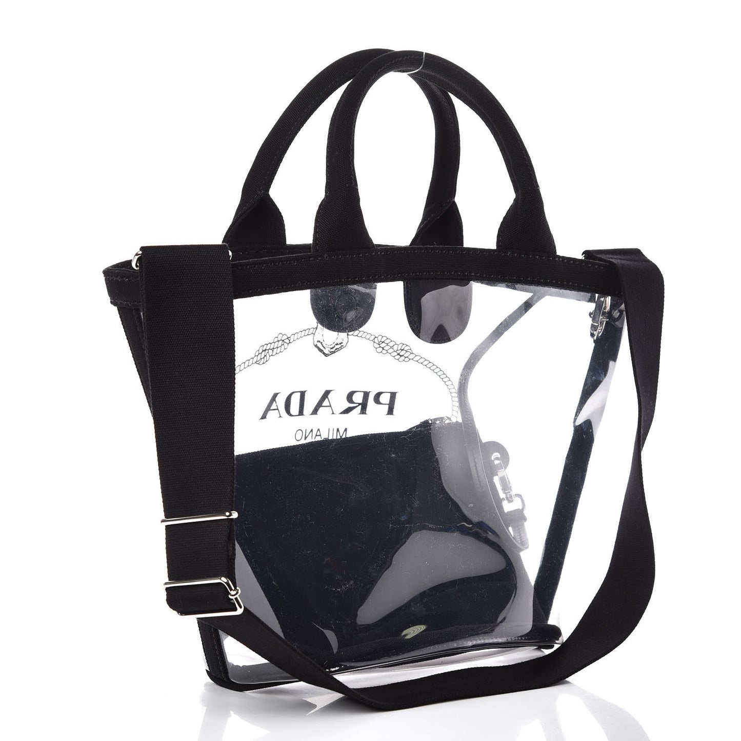 Plexiglass Canapa Small Shopper Tote Black