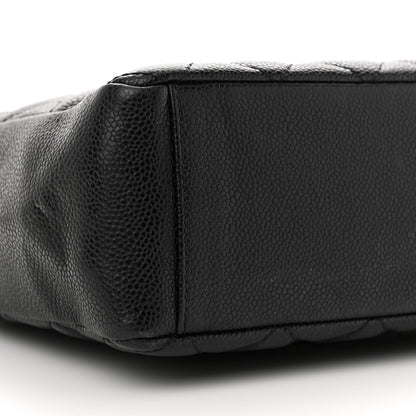 Chanel Caviar Quilted Petit Shopping Tote PST Black 9 of 14