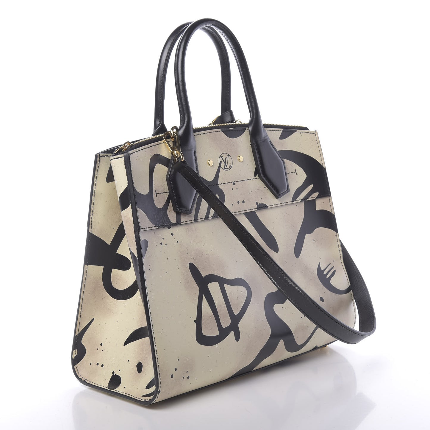 Calfskin Tribal City Steamer MM White Black