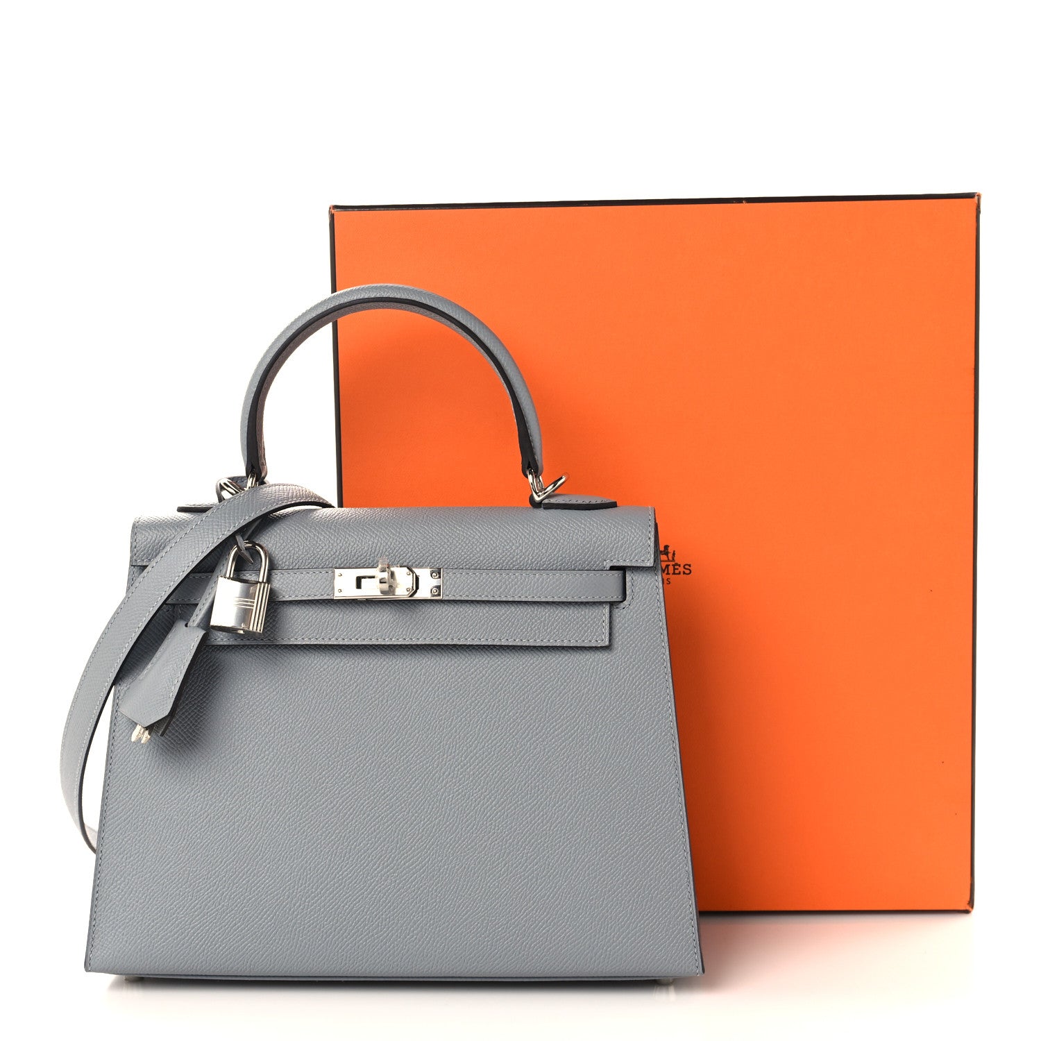 Hermes Epsom Kelly Sellier 25 Gris Pantin 11 of 11
