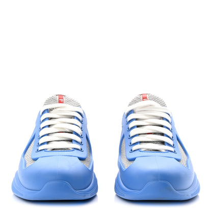 Prada Soft Rubber Mesh Mens America's Cup Sneakers 41 Blue 2 of 9