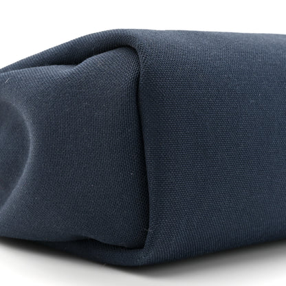 Hermes Military Toile Vache Hunter Herbag Zip Retourne 31 PM Bleu Marine Black 11 of 15