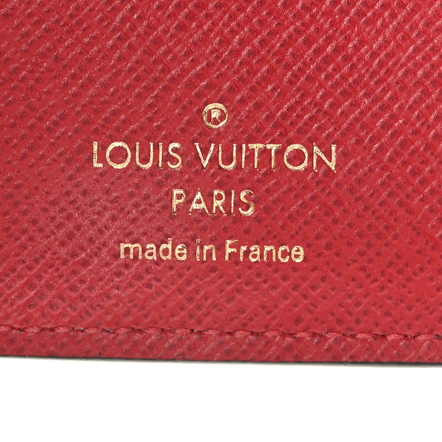Damier Ebene Victorine Wallet Cherry