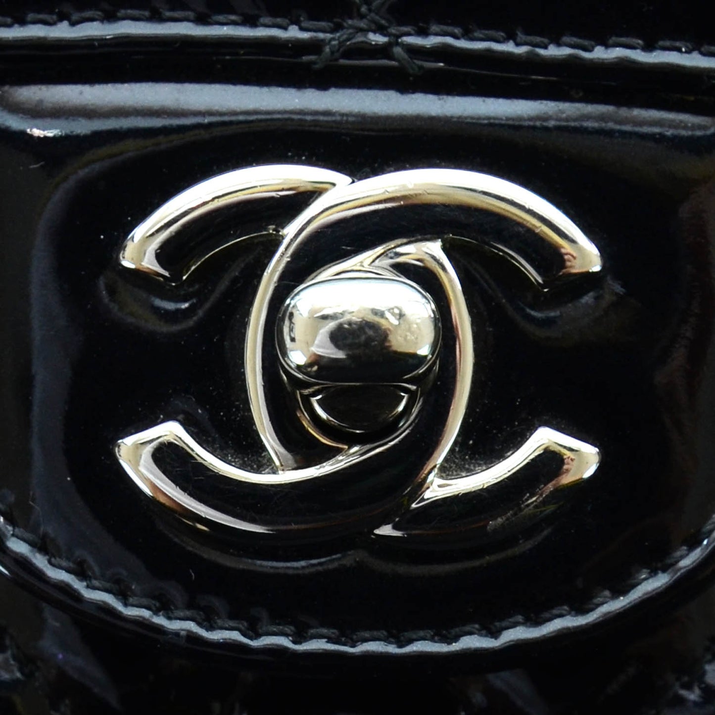 Patent Secret Label Medium Flap Black