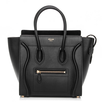 Celine Smooth Calfskin Micro Luggage Black 1 of 7