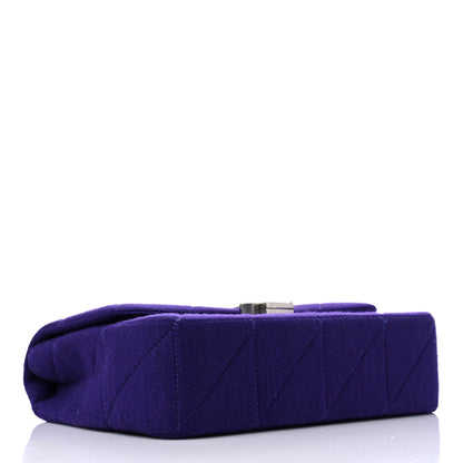 Saint Laurent Jersey Wool Patchwork Monogram Medium Jamie Baguette Purple 4 of 13