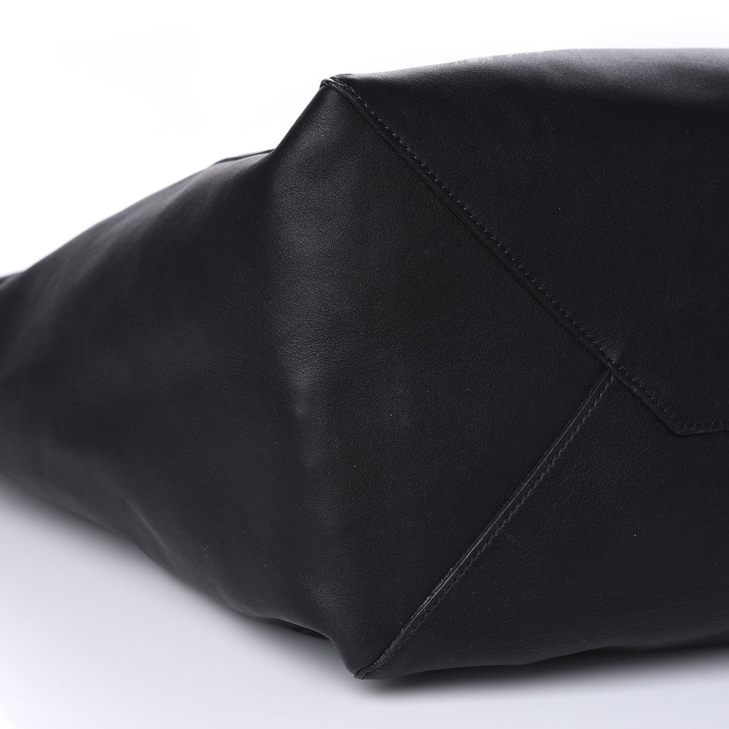 Smooth Calfskin Small Coulisse Cabas Black