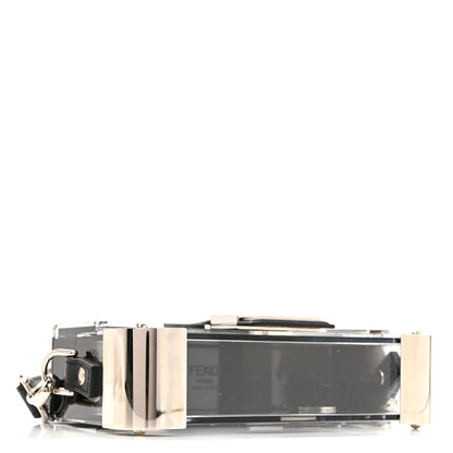 Fendi Plexiglass Vitello Mini Baguette Trunk Black Transparent 6 of 21