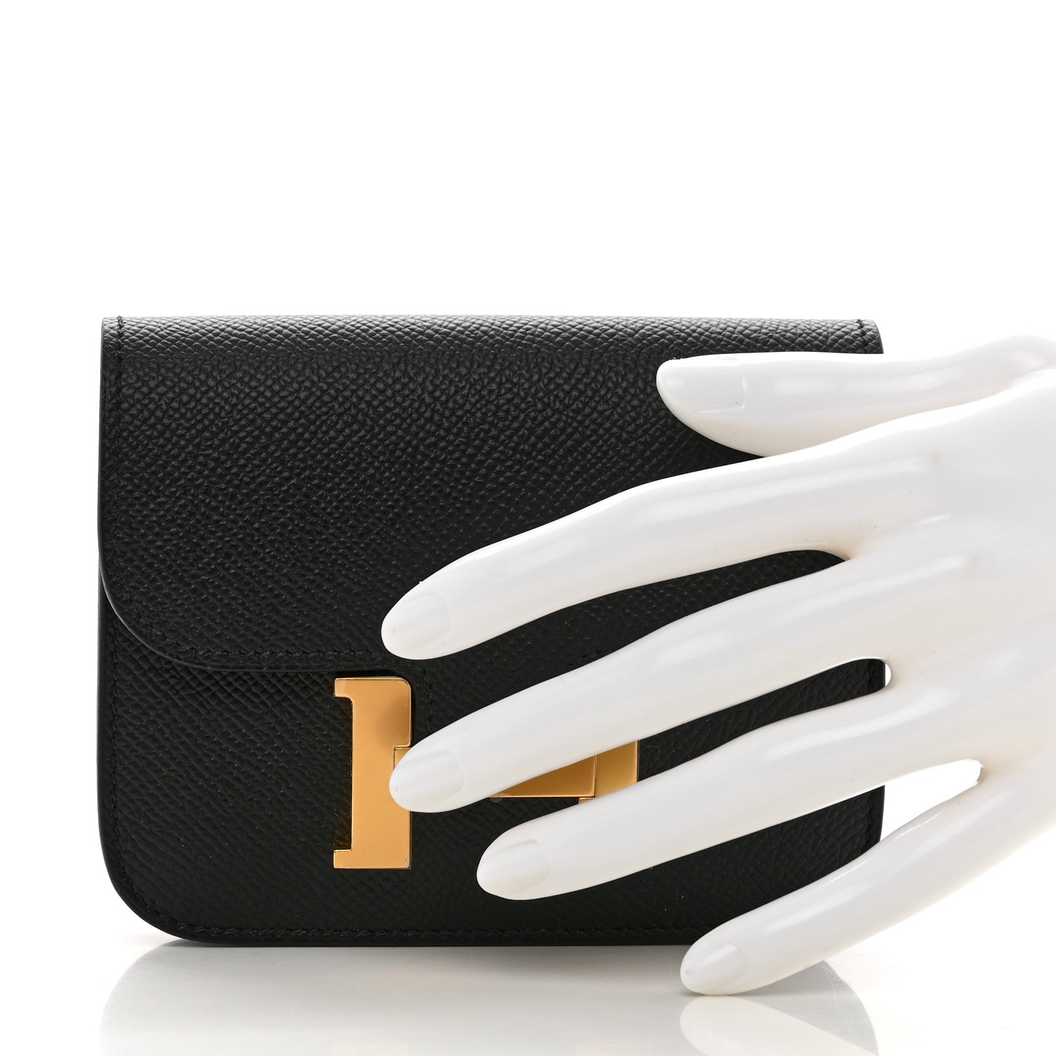 Hermes Epsom Constance Slim Wallet Black 2 of 7