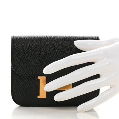 Hermes Epsom Constance Slim Wallet Black 2 of 7