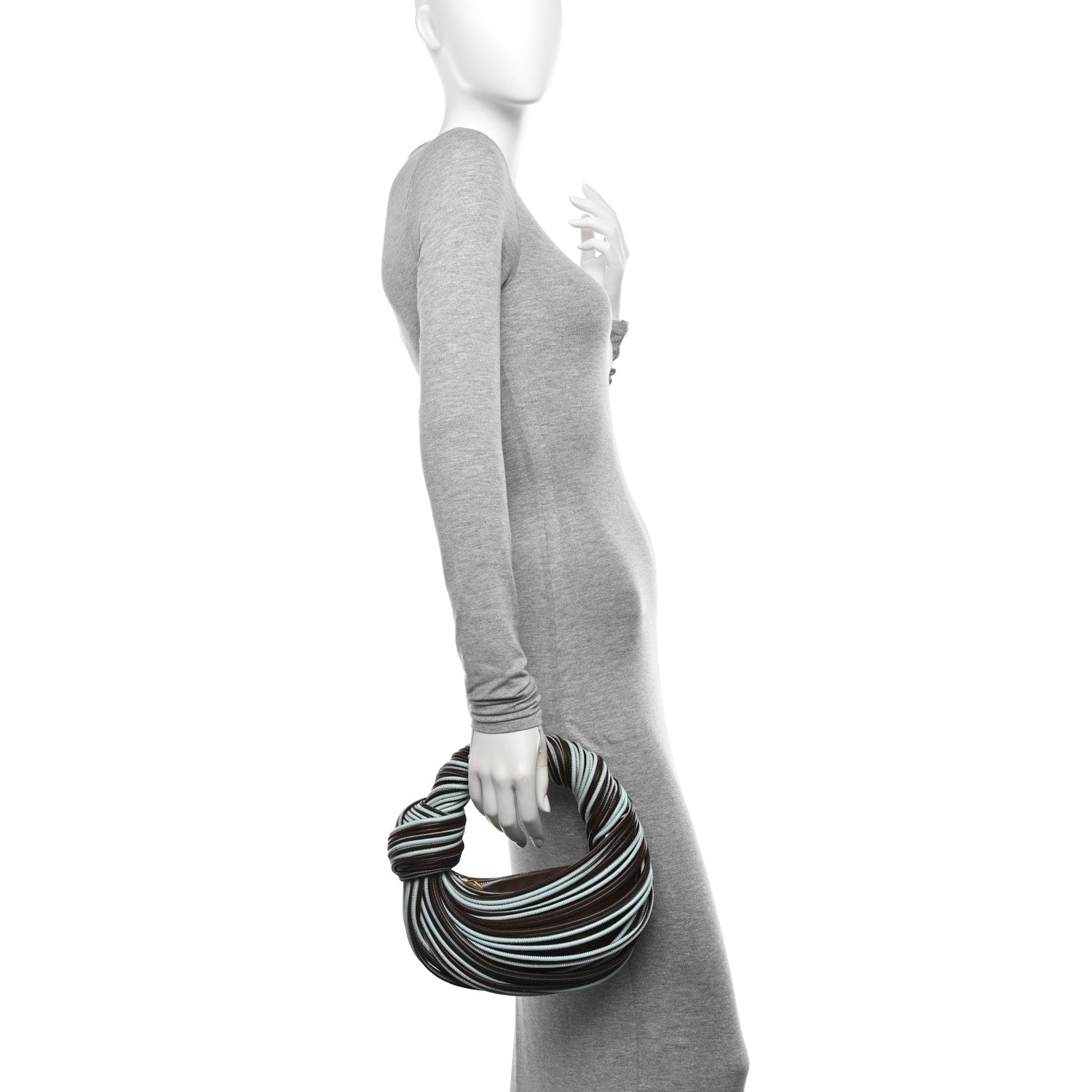 Bottega Veneta Tubular Lambskin Mini Jodie Pale Blue Fondant 2 of 10