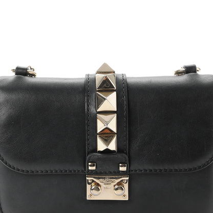 Valentino Garavani Vitello Small Glam Lock Rockstud Flap Black 9 of 9