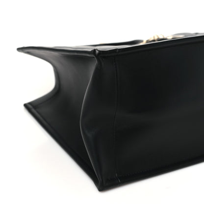 Christian Dior Calfskin Macro Cannage Medium Book Tote Black 9 of 11