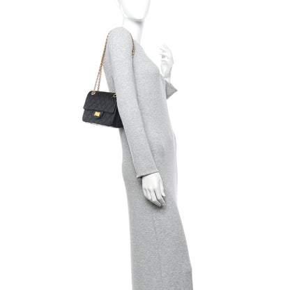 Chanel Aged Calfskin Quilted 2.55 Reissue Mini Flap Black 2 of 10