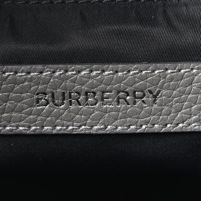 Burberry Calfskin Logo Embossed Backpack Charcoal Grey 5 of 10