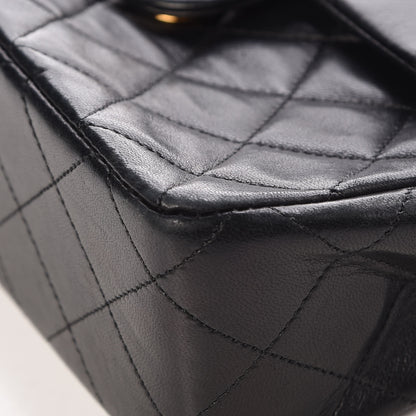 Chanel Lambskin Quilted Mini Square Flap Bag Black 12 of 14
