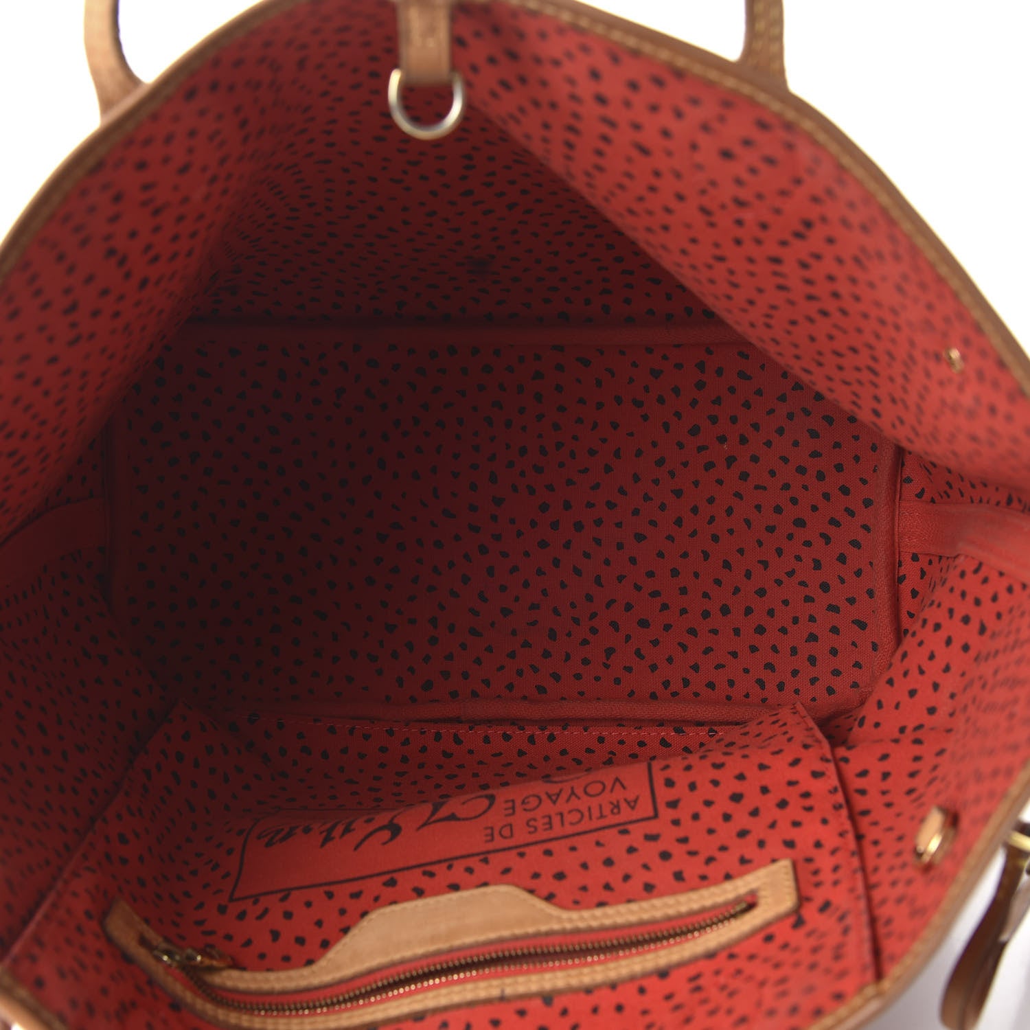 Louis Vuitton Monogram Kusama Waves Neverfull MM Red 5 of 10