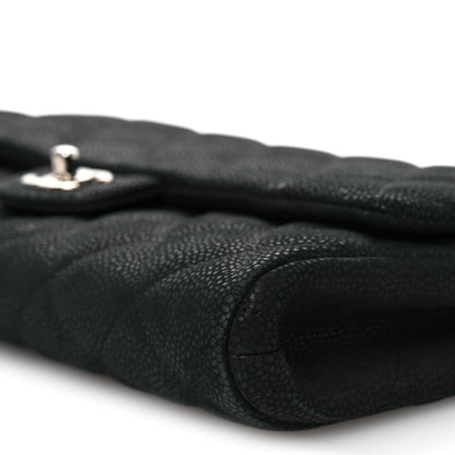 Chanel Iridescent Caviar Quilted Clutch With Chain Flap Black 10 of 12