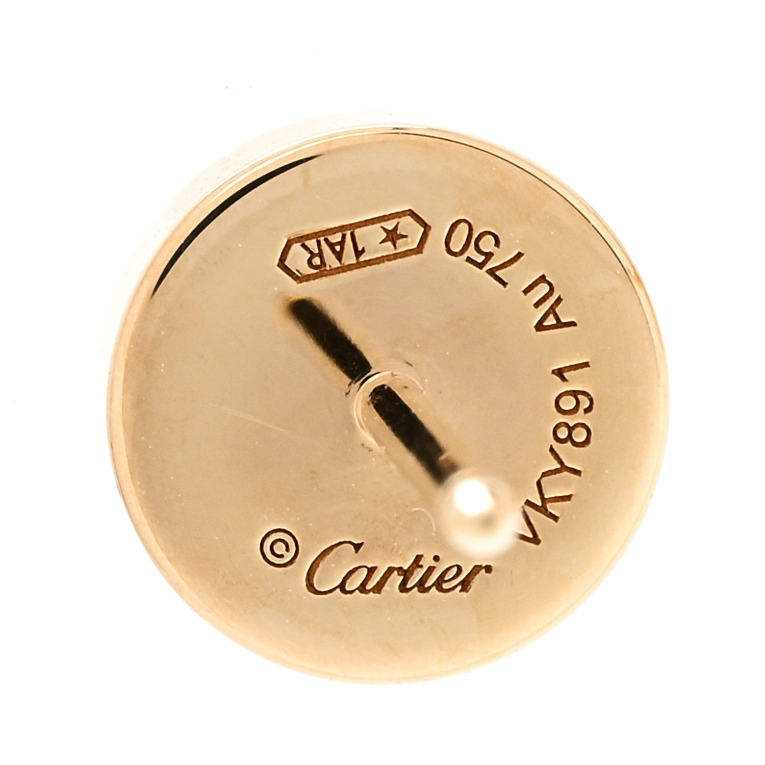 Cartier 18K Yellow Gold LOVE Earrings 4 of 6
