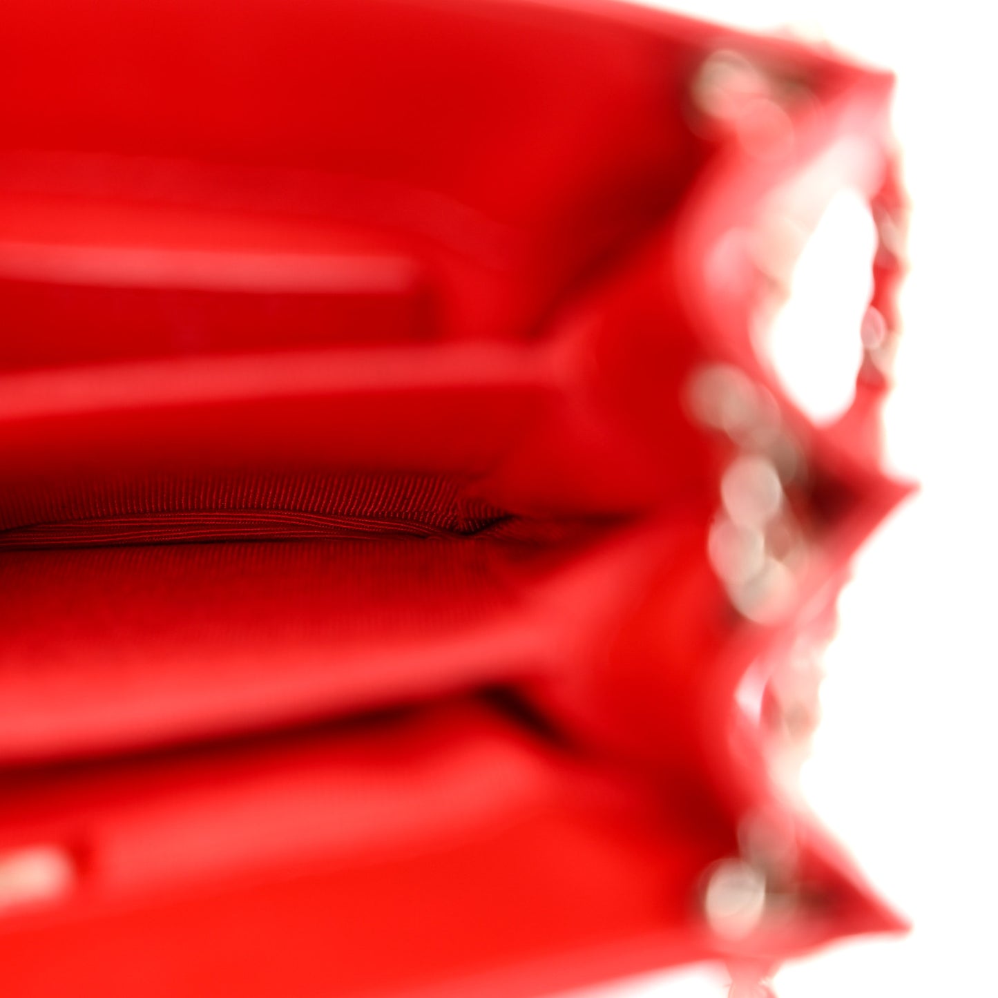 Patent Crossbody CC Phone Holder Red