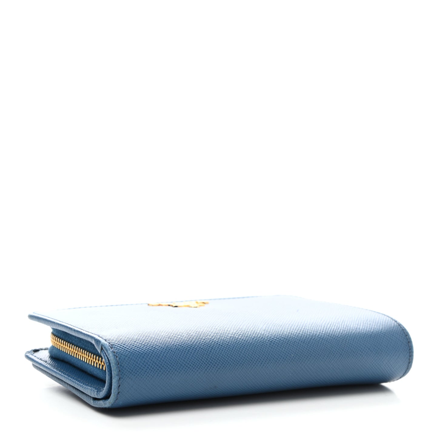 Saffiano Metal Compact Wallet Cobalto