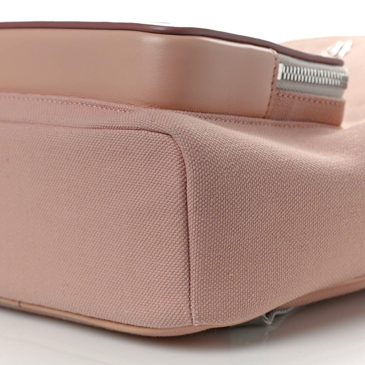 Canvas Calfskin Never Still Small Backpack Pink