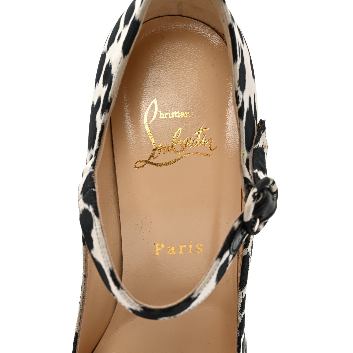 Tissu Leopardino Lady Daf 160 Pumps 37.5 Black White