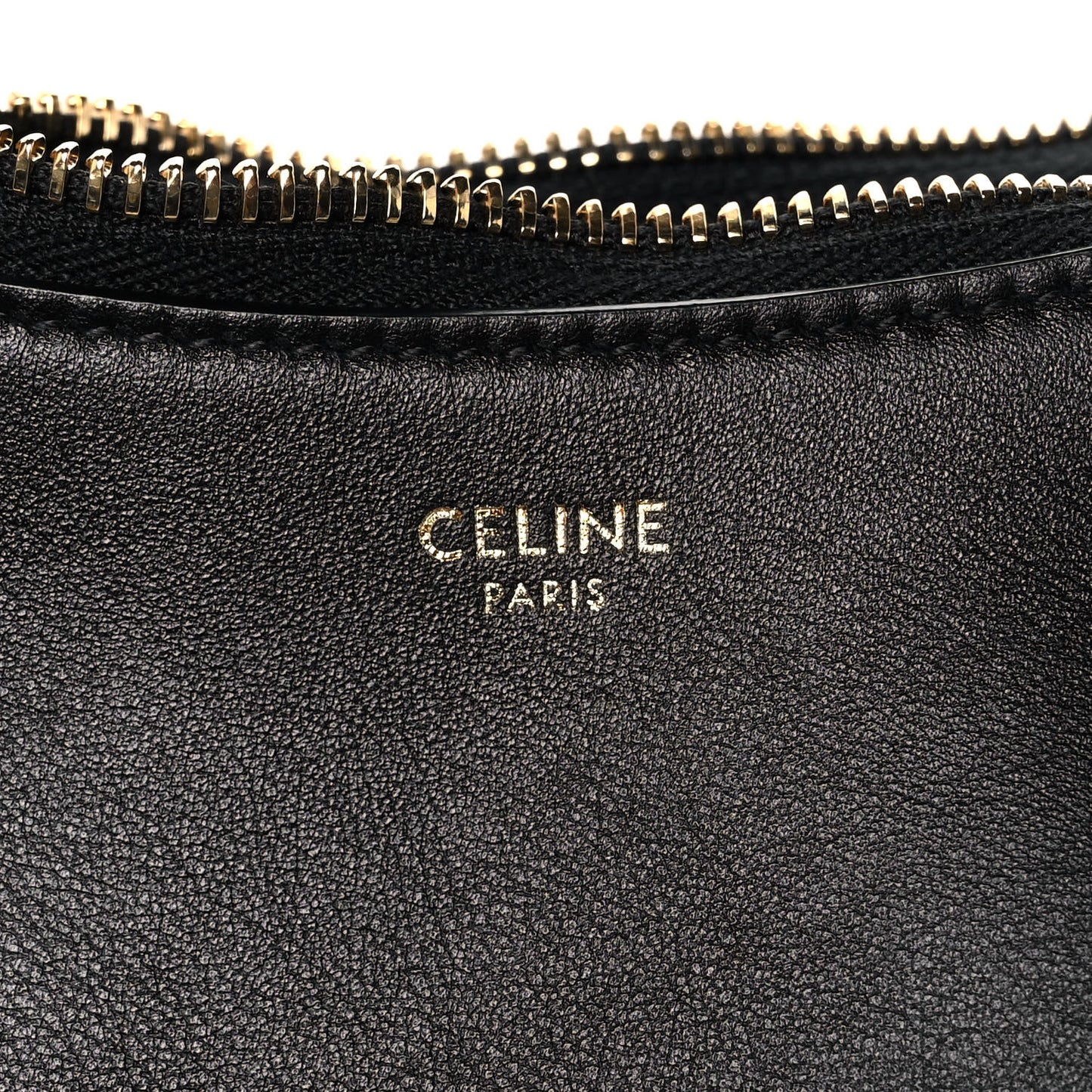 Smooth Calfskin Medium Strap Ava Shoulder Bag Black