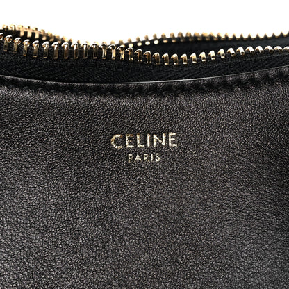 Celine Smooth Calfskin Medium Strap Ava Shoulder Bag Black 5 of 9