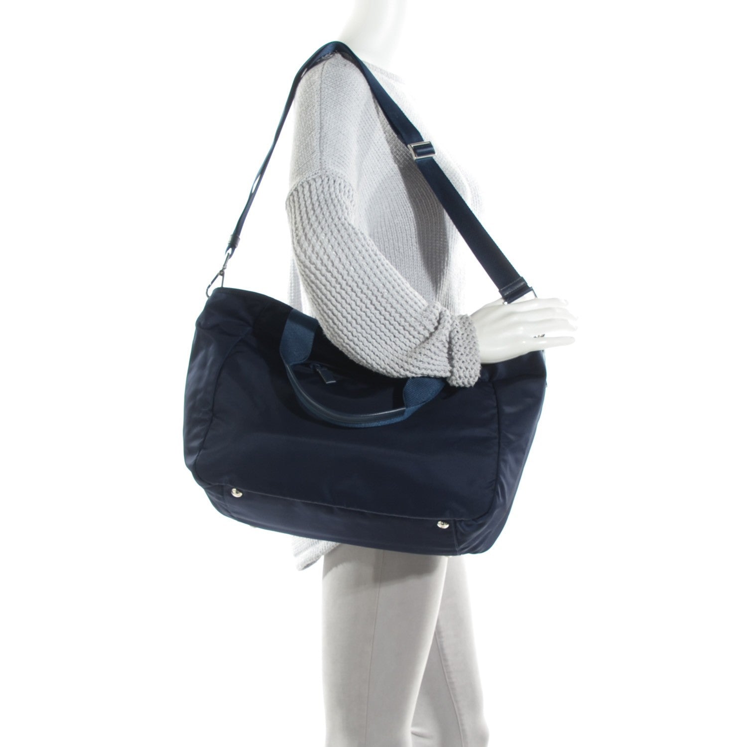 Prada Nylon Vela Tote Baltico 2 of 9