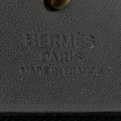 Hermes Military Toile Vache Hunter Herbag Zip PM 31 Black 7 of 10