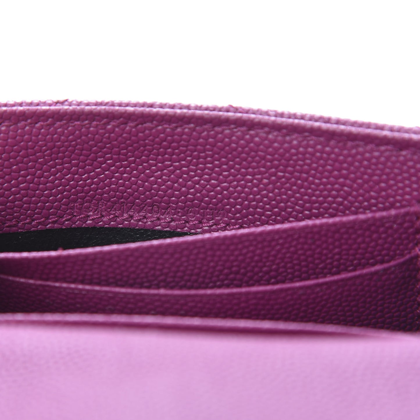 Grain De Poudre Matelasse Chevron Small Monogram Envelope Wallet Dark Grape